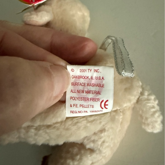 ❤️Bundle 5 for $15❤️ 2001 Ewey the Lamb 🐑 BASKET Beanie Baby - Picture 8 of 12